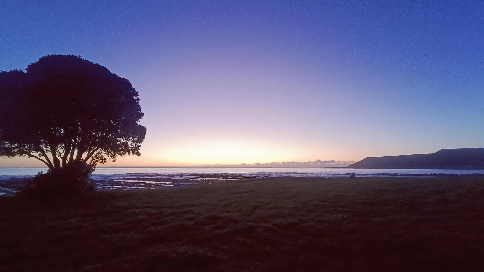 First light over the Pacific coast of Aotearoa New Zealand