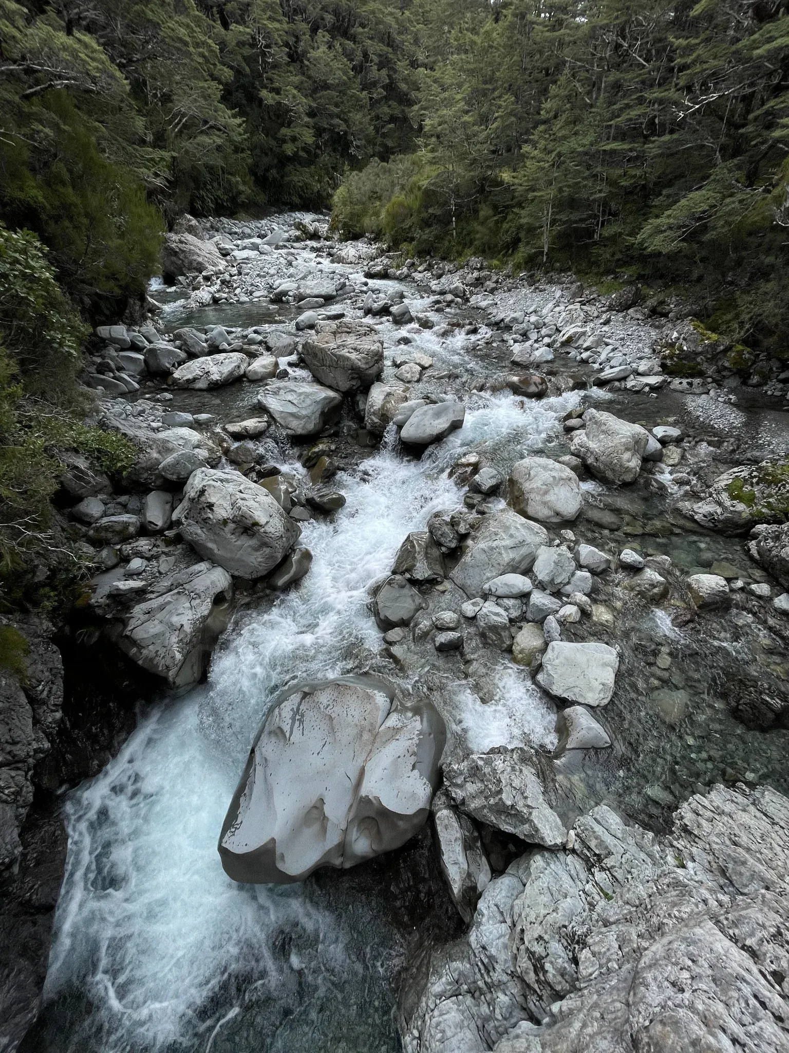 Close detail of moving water