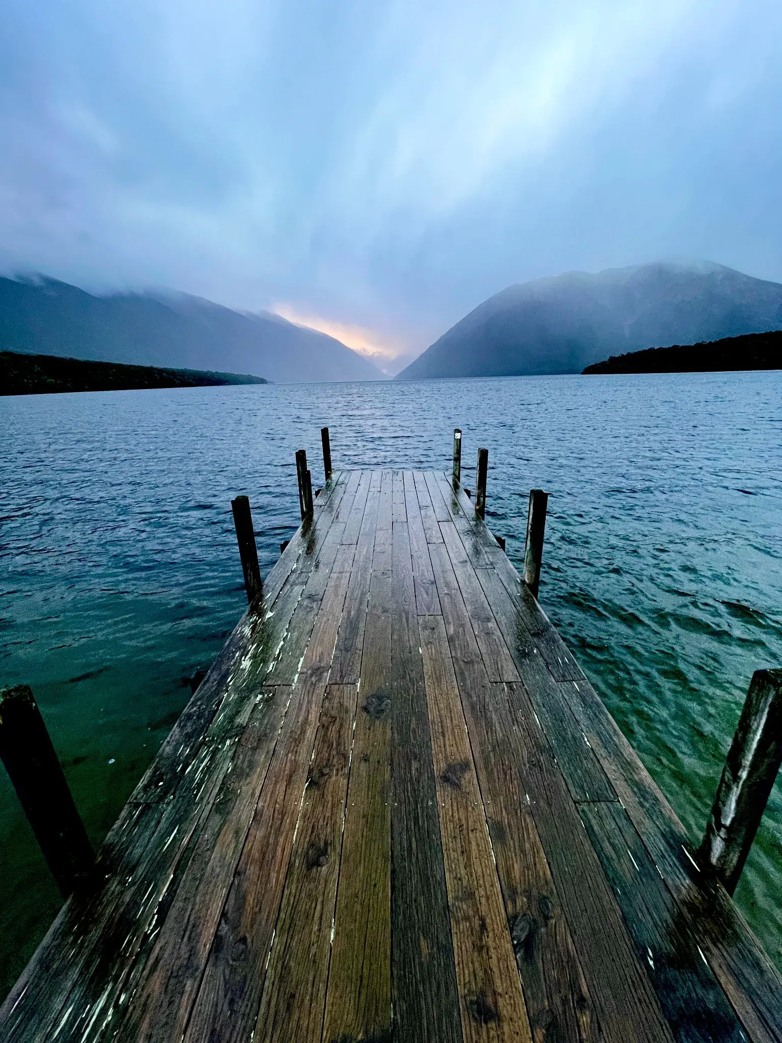 Deep water and mountain country in the South Island